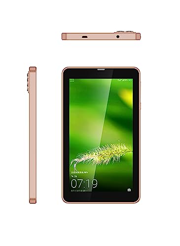 Atouch at your heart Atouch 7inch IPS Smart Android Tablet with Wireless Bluetooth,WiFi and Dual SIM 5G Zoom Supported X18 Kids Tablet with Protective Cover (Golden)