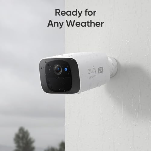 eufy Security C210 SoloCam, Wireless Outdoor Camera, 2K Resolution, No Monthly Fee, Wireless, 2.4 GHz Wi-Fi, HomeBase 3 Compatible