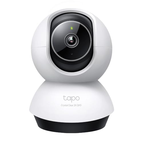 TP-Link Tapo Pan/Tilt 2K 4MP cctv Camera With 360°Rotational View| AI, Human, Pet, Vehicle, Baby Crying Detection |Night Vision| 2-Way Audio| Safe Storage|Control via Google Assistant & Alexa (TC72)