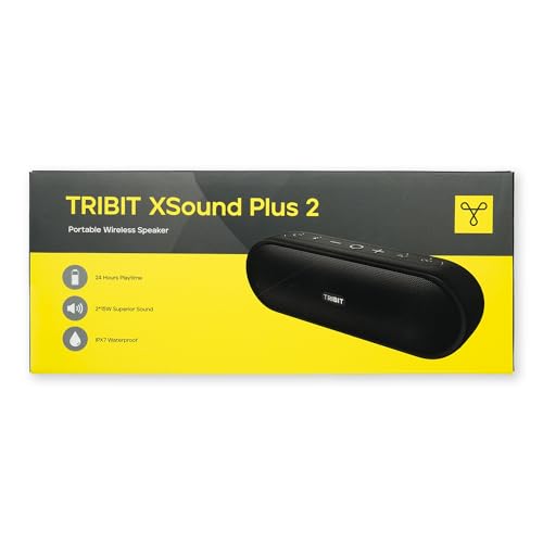 Tribit XSound Plus2 30W 5.3 Bluetooth Wireless Speakers,Powerful Louder Stereo Sound with Bass-enhanced XBass Function,24H Playtime,IPX7 Waterproof,Built in Mic,150ft BT Range for Home/Outdoor (Blue)