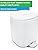 YourCasa Bathroom Bin 5L With Softclose Lid - Small Pedal Bin for Bedroom, Toilet, Sanitary Use - Non-Slip [White]