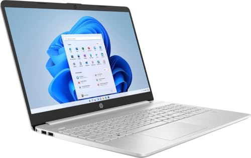 HP 15s 15.6" HD Business Laptop (4-Core Intel Celeron N4120, 4GB RAM, 256GB SSD, Intel UHD 600, WiFi, Bluetooth, Webcam, FreeDos) w/DKZ Hub USB Port Expander