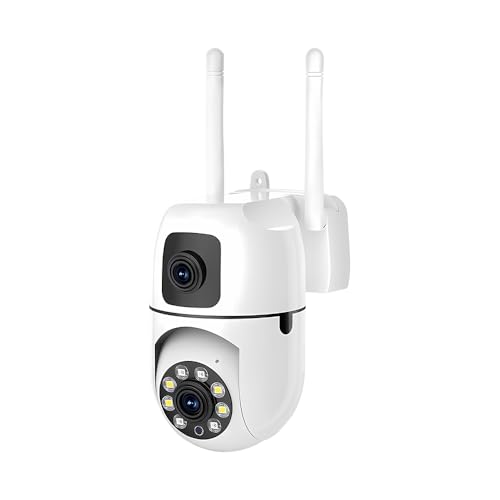 RUBO Safe Live CameraDual-Lens Indoor Camera, 2MP 360° Dual Lens Smart Security Camera, WiFi Wireless Indoor Security CameraMotion Tracking, Dual-Screen Display/Audio, Phone Alerts