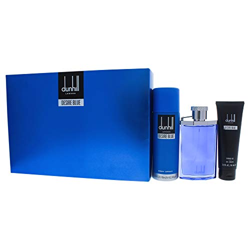 Alfred Dunhill Desire Blue - 3Pc Gift Set 3.4oz Edt Spray, 3oz Shower Gel, 6.oz Body Spray3 St?ck
