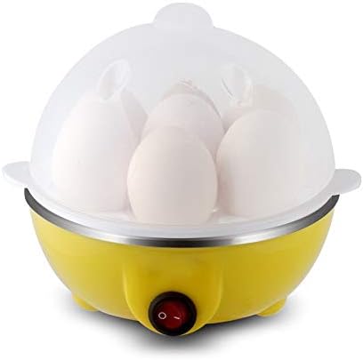 TimiTech Electric Egg Cooker Boiler Maker Soft, Medium or Hard Boil, 7 Egg Capacity noise free technology Automatic Shut Off, white with egg slicer included