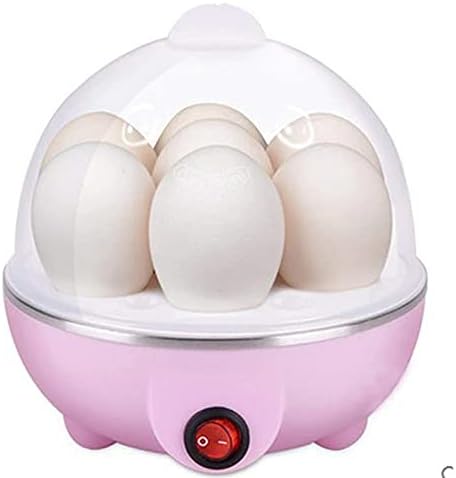 SEEMI Electric Egg Cooker, Omelet, Scrambled, Soft, Medium, Hard-Boiled Boiler Cooker with Auto Shut-Off and Buzzer. White/PINK