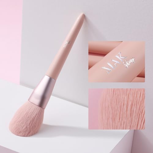 MAK Shiny Makeup Brushes 11 PCS Set with PU Leather Bag (11 Pcs + PU Leather Bag)