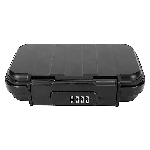 Zudoo Gun Safe Lock Box, Portable Security Case, Mini Travel Safe Box Kit with 4 Digit Password Combination Lock, Waterproof Key Lock Box for Beach Dormitories, Travel, Hotels