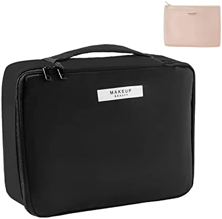 Queboom Travel Makeup Bag Cosmetic Bag Makeup Bag Toiletry bag for women and girls