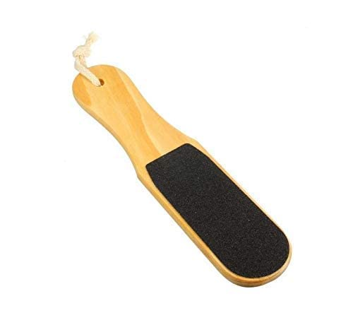NIBE EMINENT Pedicure Wooden Foot File Double-sided Callus Makeup Remover Pedicure File (Black)