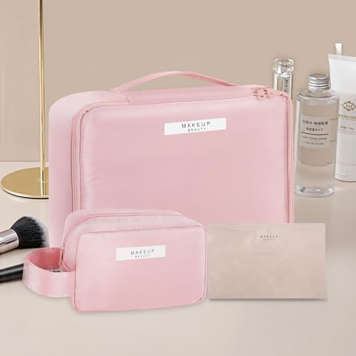 Queboom Travel Makeup Bag Cosmetic Bag Makeup Bag Toiletry bag for women and girls