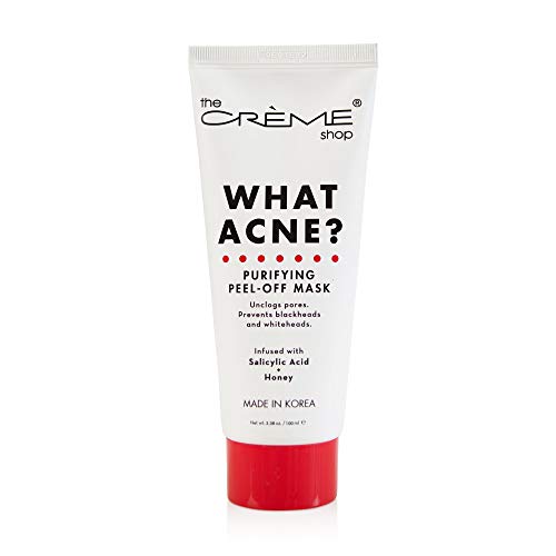 The CrÃ¨me Shop Acne Treatment Purifying Peel-Off Mask. Zits Pimple Whiteheads Blackheads Remover. Salicylic Acid Infused For Acne Prone, Oily Skin