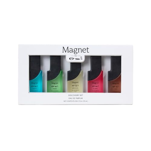 Ossa Magnet Discovery Set Eau De Parfum Gift Set | Aqua, Fresh, Original, Oud, Floral Premium Fragrance Set For Men & Women | Long Lasting Perfume Scent | Combo Pack of 5 x 15ml