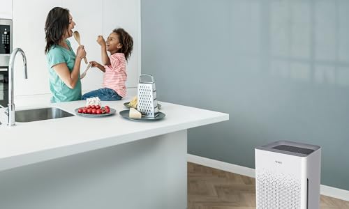 Winix Air Purifier Zero-S for Allergy sufferers with HEPA Filter (99,999%) Against Allergies, dust, Pollen, pet Hair, Indoor air Quality Indicator and auto Mode, Air Purifier CADR 410m³/h for 100㎡.