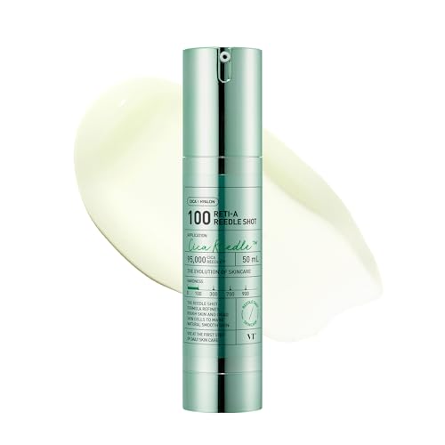VT COSMETICS Reti-A Reedle Shot 100 | Retinol(Vitamin A) Microneedling Serum, Repairing Exosome, Ideal for Retinol Beginner, Glass Skin, Korean Skin Booster 1.69Fl Oz(50ml)