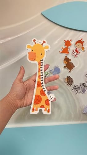 Sweet seven Kids Bathroom Toys: Soft EVA Foam Sea Animal Bath Set with DIY Sticker Puzzles - Non-Toxic, Early Education Fun for Toddlers