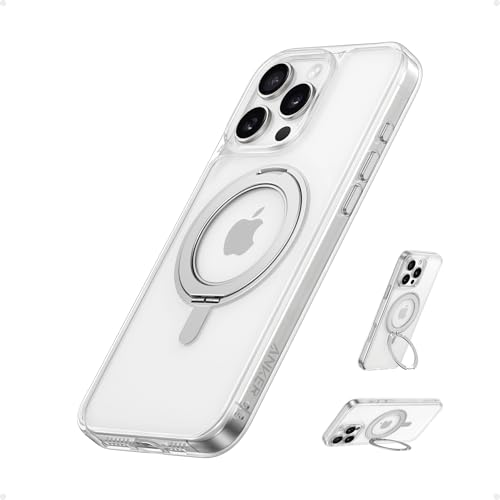 Anker FlexStand Magnetic Phone Case Cover, Anti-Slip and Drop-Proof Protective Cover with Ring Stand, iPhone Mobile Case Compatible with MagSafe, Exclusively Designed for iPhone 15 Pro Max 6.7-Inch