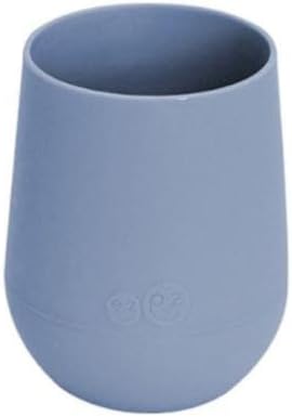 ezpz Mini Cup - 100% Silicone Training Cup for Toddlers (Indigo)