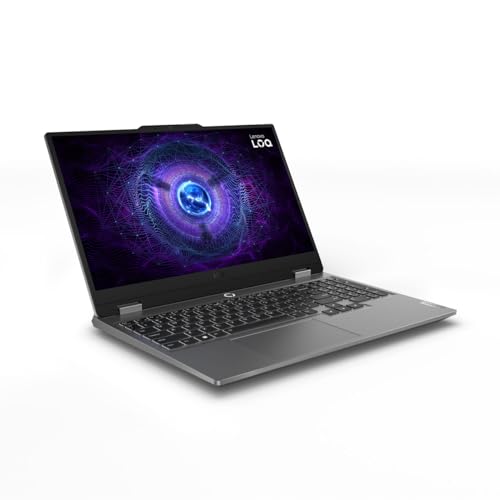 Lenovo LOQ 15IAX9 Gaming Laptop, 15.6"FHD 100% sRGB 144Hz Display, Intel i5-12450HX, 24GB RAM, 512GB SSD, NVIDIA RTX 3050 6GB, Backlit Eng-Arb, Win11, Luna Grey [83GS0095AX]