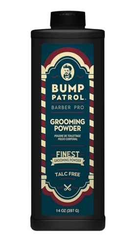 Bump Patrol Barber Pro Grooming Powder - Talc Free Hair and Body Powder for Men - Protects Against Sweat, Odor, and Chafing from Head to Toe for All Skin Types