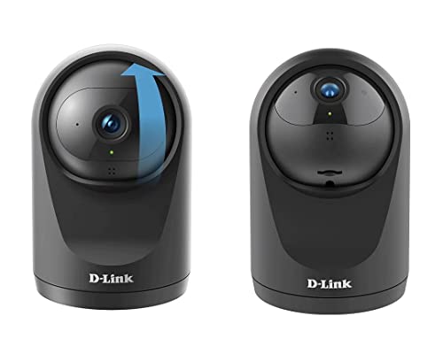 D-Link Compact Full Hd Pan & Tilt Wi-Fi Camera, Auto Motion Tracking Works With Google Assistant And Alexa, Black Dcs-6500Lh