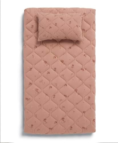 Mamas & Papas Luxury Baby Nappy Changing Mattress with Machine Washable Cover, Removable Towelling Insert & Detachable Pillow, Wildflower