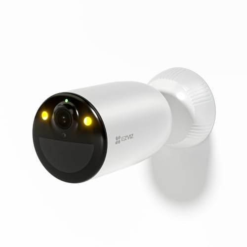 EZVIZ CB3 Security Camera with Battery, 1080p Wifi Camera CCTV, Outdoor Wire-free IP Camera with Two-way Audio, Waterproof, PIR Senser, Smart Human Motion Detection, Work with Solar Panel & Alexa