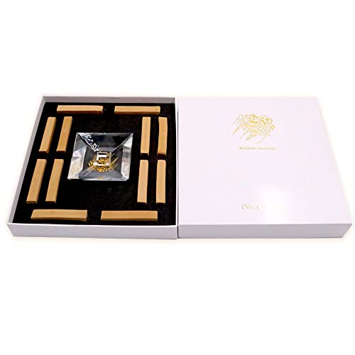 Bakhoor BoSidin ??Luxurious Oud Gift Set with Square Crystal Burner and 12pcs Square Oud ??A86