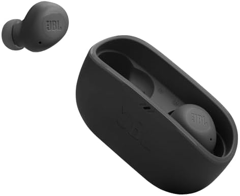 JBL Vibe Buds 2 - True Wireless Noise Cancelling Earbuds Pure Bass Sound & Smart Ambient Technology, 4mics for Crisp, Clear Calls, up to 40Hrs of Playback, IP54 Dust & Water Resistant (White)