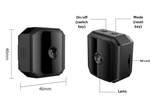 Wireless Security Camera with HD Night Vision, Motion Detection, Cloud & TF Storage, No-Drill Magnetic Installation for Indoor Use
