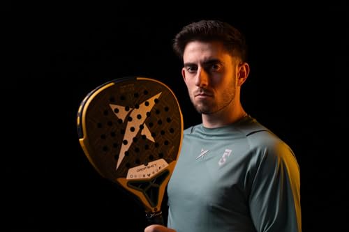 Drop Shot Axion Attack 2024 ??Padel Racket with Shock Absorption, Great Control and Power ??Professional Padel (Yellow)