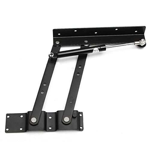 MSOBAIW 1 Pair Lift Up Top Coffee Table Mechanism Spring Hinge Hardware Fitting Table Hinge for Furniture Accessories, Multi-Functional Pneumatic Gas Spring Lift Support for Coffee Table