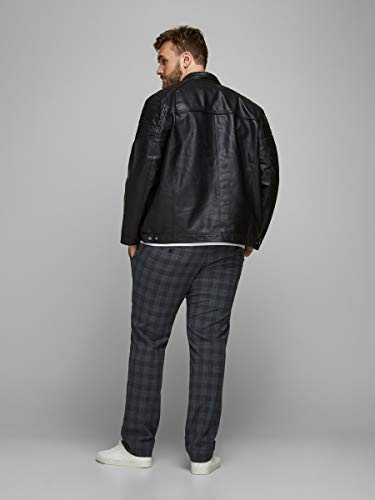 Jack & Jones Mens Jcorocky Jacket Ps Leather Jacket