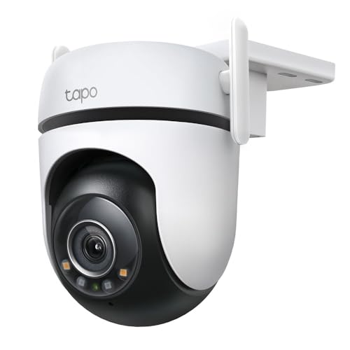 TP-Link Tapo Outdoor Pan/Tilt Security Wi-Fi Camera with Smart Motion Tracking, IP66 Weatherproof, Multiple Installation Options and Voice Activated Wired/Wireless Networking - TAPO C520WS