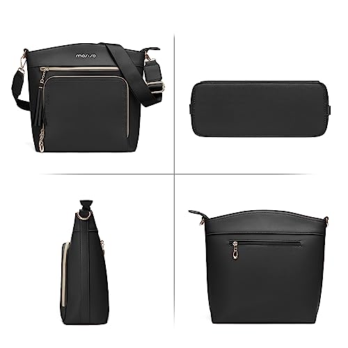 MOSISO Crossbody Bag, Purses for Women Crossbody Bag, Multi Pockets Handbag Shoulder Bag with Card Holder Wallet & Tassel