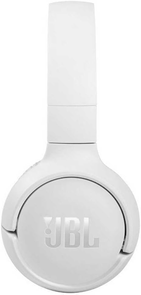 JBL Tune 510BT Wireless On Ear Headphones, Pure Bass Sound, 40H Battery, Speed Charge, Fast USB Type-C, Multi-Point Connection, Foldable Design, Voice Assistant - White, JBLT510BTWHTEU