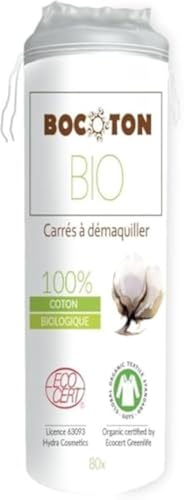 Ni Zmir Bocoton 100% Organic Bio Cotton Pads For MakEUp 80X , Clear