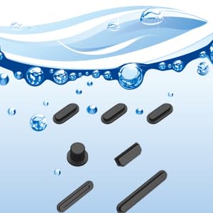 14 PCS Dust Plug Cover Dirt Plug Cups Set for MacBook Pro 14/MacBook Pro 16 M4 M3 M2 M1 Pro/Max 2025-2021, Dust Plug for HDMI, Thunderbolt, SD, Charger Port & Headphone Accessory Protective Cover
