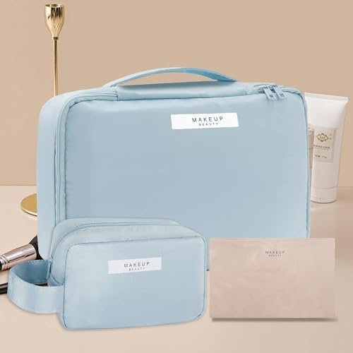 Queboom Travel Makeup Bag Cosmetic Bag Makeup Bag Toiletry bag for women and girls