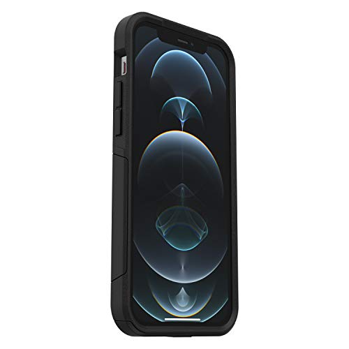 OtterBox Commuter Case for iPhone 12 / iPhone 12 Pro, Shockproof, Drop proof, Rugged, Protective Case, 3x Tested to Military Standard, Antimicrobial Protection, Black, No Retail Packaging