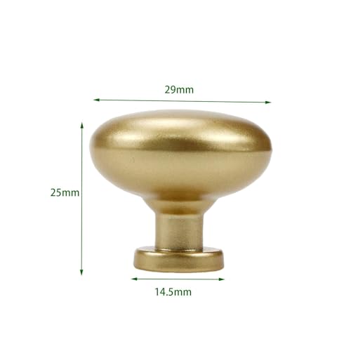 6 Pack Gold Cabinet Knobs, Vintage Cabinet Ring Pulls Dresser Handles Furniture Hardware for Kitchen Cupboard Drawers Closet Door,Easy to Install (Gold (6 PCS))