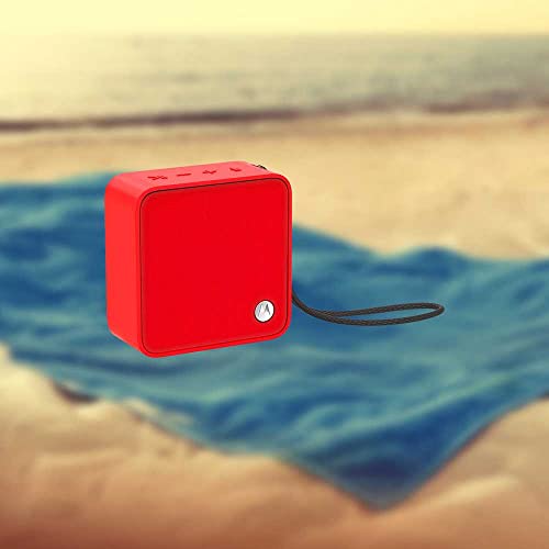 Motorola Lifestyle 73781050Aa01 Portable Bluetooth Speaker Red, Small