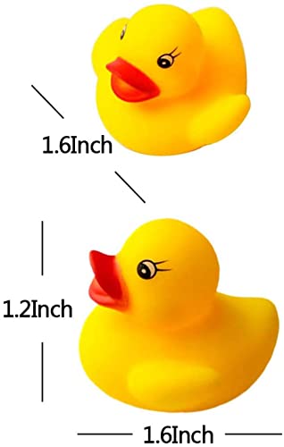 ELECDON Mini Rubber Duck, Baby Bath Toy Bath Duck Birthday Party Favors Decorations Baby Showerfor Kids Celebrate The Joy of The Children (50 Pack)
