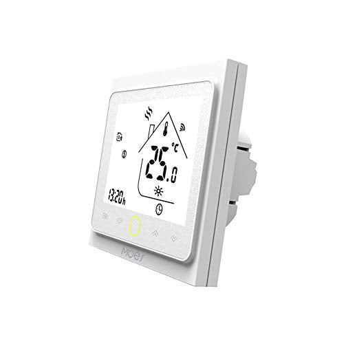 MOES WiFi Smart Central Air Conditioner Thermostat Temperature Controller Fan Coil Unit Works Amazon Alexa Echo Google Home 2 Pipe Tuya - 220 Volts