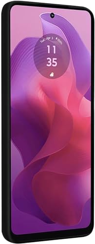 Zubitech Case for Motorola Moto G24 Cover Soft TPU Ultra-Slim Stylish Protective Cover for Motorola Moto G24 Phone Case[Drop Protection, Non-slip] - Matte Black