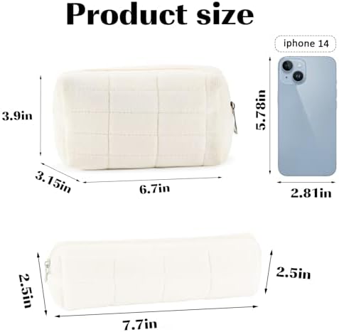ZLFSRQ 3Pcs Checkered Makeup Bag for Women Large Cosmetic Bag Set Travel Toiletry Bag Makeup Pouch Bag for Purse Pink Zipper Storage Bag Organizer Cute Small Aesthetic Girls Car Essentials Bag