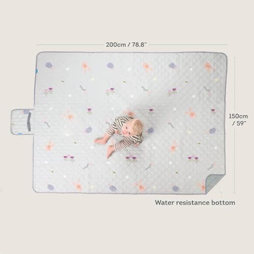 Taf Toys Baby Play Mat - Tummy Time & Crawling Foam Mat with Interlocking Floor Tiles, 72x48 Inches Puzzle - X-Large Play Mat for Infants & Toddlers