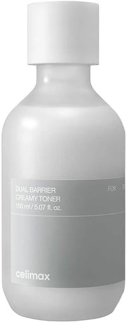 Dual Barrier Creamy Toner with Ceramides, Oil & Alcohol Free, Facial Astringent, Hydrating, Calming, Soothing, Non Irritating, Dry Sensitive Oily Combination Skin,150ml