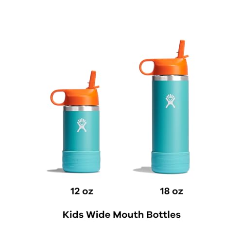Hydro Flask 12 Oz Kids Wide Mouth Straw Cap and Boot Seaspray
