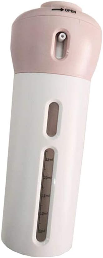 YJXPP Travel Sub-bottle Set 4 in 1 Portable Travel Bottles Rotatable Lotion Dispenser Cosmetic Organizer for Outdoor Pink